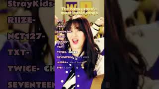 The kpop groups most iconic songskpop idol bts snsd straykids riize nct127 txt twice [upl. by Azilanna]