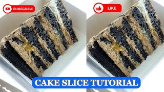 How to Set Up and Acheive a Cake Slice From Start to finish  How to cut Cake Slice Perfectly [upl. by Ehtyde45]