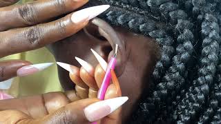 ASMR EAR PICKING AND CLEANING [upl. by Nayra]