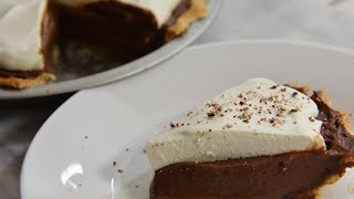 Chocolate Cream Pie Recipe  COLINary [upl. by Alecram853]