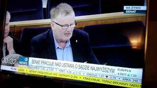 Senator Waldemar Bonkowski czyta smsa z Kaszub [upl. by Eak]