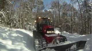 Grooming Ontario Snowmobile Trails [upl. by Sucitivel]