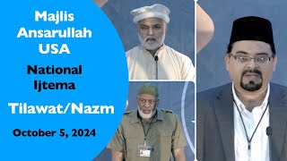 Opening Session  Tilawat amp Nazm  Majlis Ansarullah USA National Ijtema [upl. by Alhahs97]