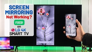 LG Smart TV Android Screen Cast Not Working  Fixed [upl. by Post]