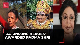 Padma Awards 2024 34 unsung heroes awarded Padma Shri heres the list of winners [upl. by Sal]