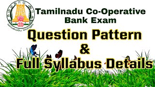 Tamilnadu cooperative bank exam pattern and Syllabus 👍 [upl. by Parshall]