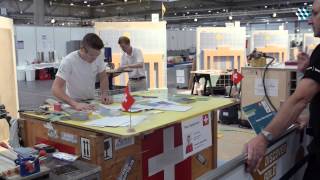 WorldSkills 2013  Wettbewerb der Fliesenleger [upl. by Hiamerej315]