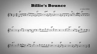 Billies Bounce  Play along  Bb instruments [upl. by Kraus]