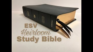 Crossway ESV Heirloom Study Bible Review [upl. by Leatrice]