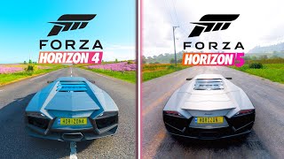 Forza Horizon 4 PC vs Forza Horizon 5 PC  Graphics and Details Comparison [upl. by Acinorrev]