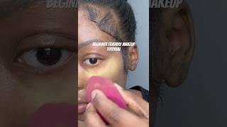 Black girl BEGINNER FRIENDLY MAKEUP TUTORIAL 💄 makeup makeuphacks makeuptutorial blackgirl [upl. by Deibel]