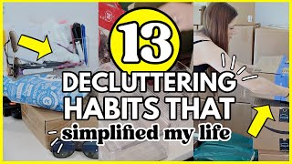 13 Easy Ways to Reduce Clutter 👏🏻 Decluttering Habits To SIMPLIFY Your Home [upl. by Eelrak]