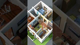 25×25 ghar ka naksha  25×25 house plan  2 bedroom house home house homeplan [upl. by Artinek103]