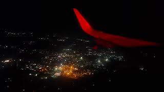 4K SPECTACULAR NIGHT TAKEOFF from Lucknow [upl. by Dnarb64]