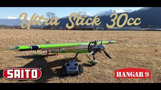 Maiden flight  Hangar 9 Ultrastick 30cc with Saito FG60R3 [upl. by Ynattyrb22]