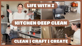 GET IT ALL DONE KITCHEN DEEP CLEAN WITH ME 🧼✨ [upl. by Denison]