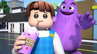 GRIMACE SHAKE APOCALYPSE SONG ♪ Roblox Music Video Roblox Brookhaven 🏡RP [upl. by Janus]