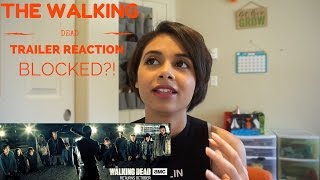 MY REACTION TO TWD TRAILER BLOCKED [upl. by Nylatsirk]