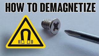 🛠💡 DIY How To Demagnetize screwdrivers tweezers drills bits or watches Quickly and effectively [upl. by Eissirhc]