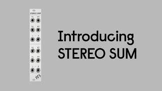 Introducing STEREO SUM  ALM038 [upl. by Jannery]