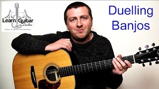 Duelling Banjos  Guitar Tutorial  Deliverance  Drue James [upl. by Werna]