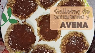 cómo hacer galletas de amaranto con avena 😘😋 [upl. by Dahsra]