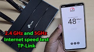 2 4ghz vs 5ghz speed test on tp link router [upl. by Cantlon]