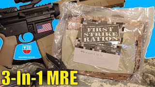 US Military FSR First Strike Ration 24HOUR MRE Field Ration  Meal Ready To Eat Taste Test Review [upl. by Weitman]