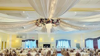 Debut 18th Birthday Floral Canopy Decor Installation [upl. by Hsac]