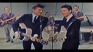 Everly Brothers Cathys Clown  live colourised and DES stereo [upl. by Painter]