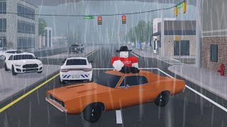 outrunning cops in erlc with a 700hp general lee [upl. by Lyrehc]