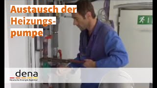 Tutorial zum Energiesparen in Gebäuden Austausch der Heizungspumpe [upl. by Dickie]