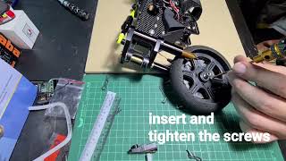 RC Bike  RG Evo Front tyre installation [upl. by Sivahc]