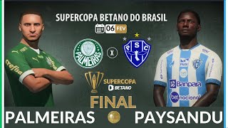 🐺🏆PAPÃO NA DECISÃO 2024 PALMEIRAS x PAYSANDU l FINAL l SUPERCOPA DO BRASIL 2024 [upl. by Joelly428]