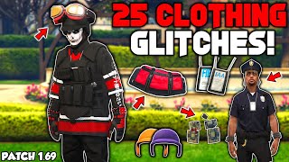 25 Clothing Glitches In GTA 5 Online [upl. by Eisak]