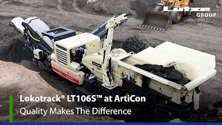 ArtiCon uses Metso Lokotrack® LT106S mobile crusher to turn tunnel materials into road base material [upl. by Dunlavy98]