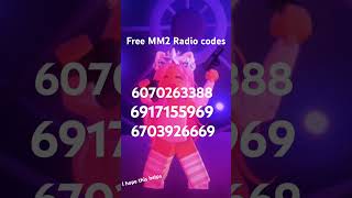 Free MM2 radio codes not sure if they still work though 😅 mm2 [upl. by Bowler]