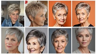 eyecatching super classic women in 202526 best short bob pixie haircut for older women pixiestyle [upl. by Ennayt]