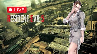 Jill Campaign Over Sheva  Modded Resident Evil 5 LIVE 🔴 [upl. by Niar932]