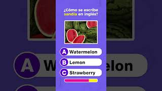 Adivina la fruta en inglés [upl. by Eeramit]