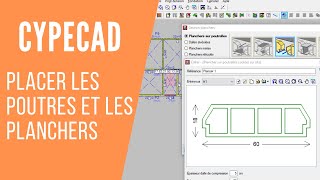 Formation cypecad comment introduire les poutres et les planchers [upl. by Radnaxela]