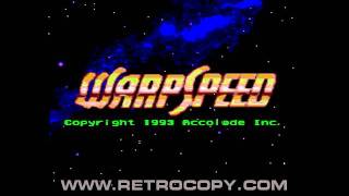 Warp Speed Sega Genesis  Mega Drive Intro [upl. by Amitarp]