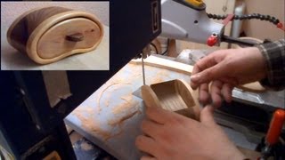 How to make a Bandsaw Box  Schmuckkästchen mit der Bandsäge  woodworking [upl. by Elleivad]