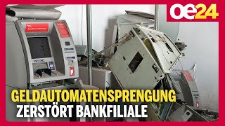 Geldautomatensprengung zerstört Bankfiliale [upl. by Kostman]