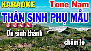 KARAOKE TONE NAM  THÂN SINH PHỤ MẪU  BÌN x JIN TUẤN NAM  BEAT HAY  HUỲNH LÊ [upl. by Batory]