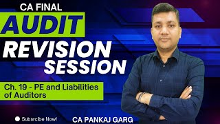 Final Audit  Revision Session Ch 19  PE and Liabilities of Auditors [upl. by Eugine]