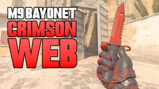 ★ CS2 M9 Bayonet Crimson Web FACTORY NEW  CS2 Knife Gameplay [upl. by Landau]