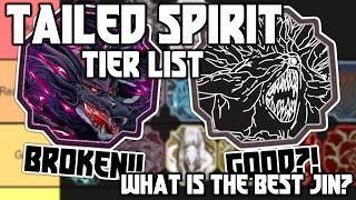 The BEST Tailed Beast Tier List In Shindo Life  The BEST Tailed Spirit In Shindo [upl. by Mann37]