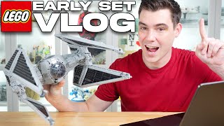 Getting the LEGO Star Wars 2024 UCS TIE Interceptor EARLY MandR Vlog [upl. by Ayamat]