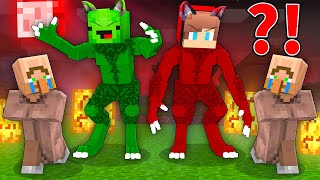 How Mikey and JJ Morph into WEREWOLF in Minecraft   Maizen [upl. by Balmuth968]